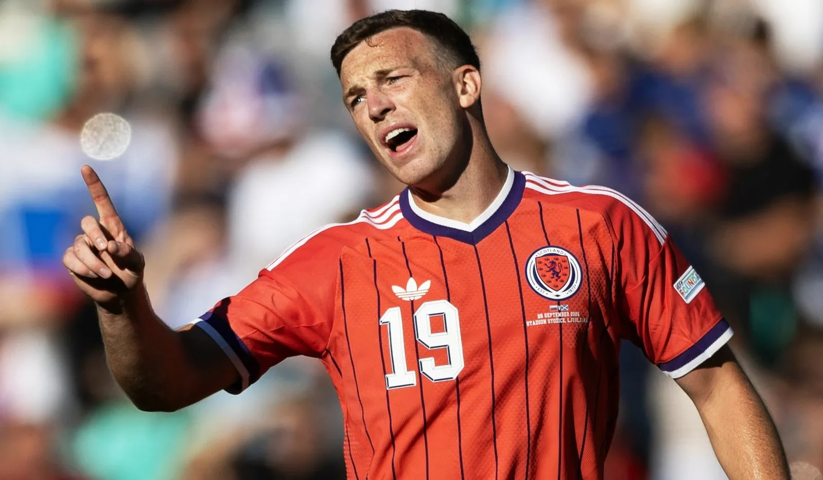 Scotland's Lewis Ferguson during a UEFA Nations League match between Slovenia and Scotland at the Stadion Stozice, on September 26, 2026, in Ljubljana, Slovenia
