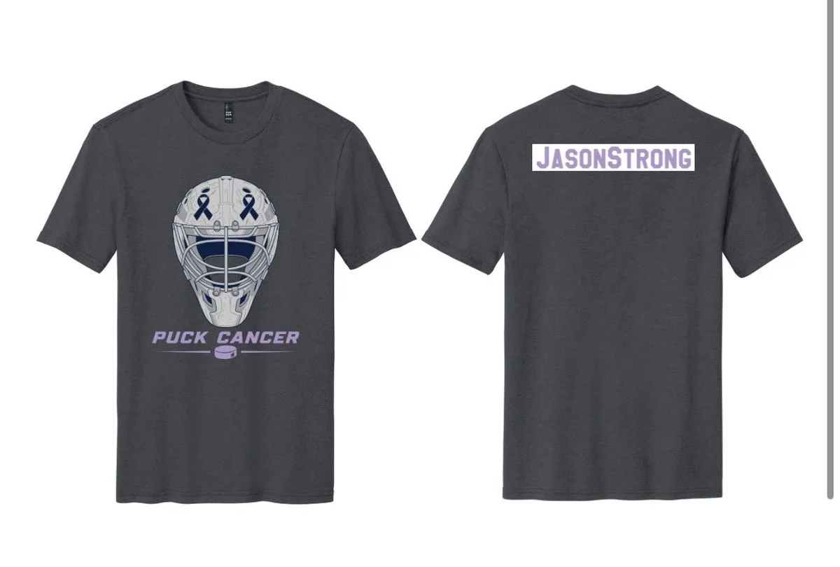 97.5 The Fanatic is selling "JasonStrong" shirts, with all proceeds going to Jason and his family.\n