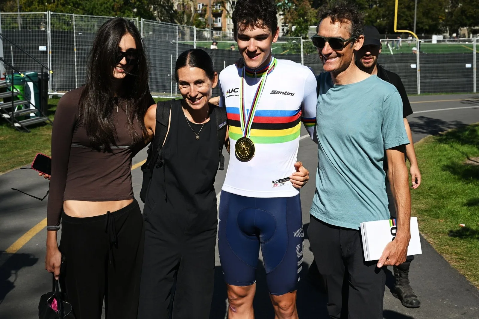 Ashlin Barry with his family, including father Michael Barry and mother Dede Demet-Barry