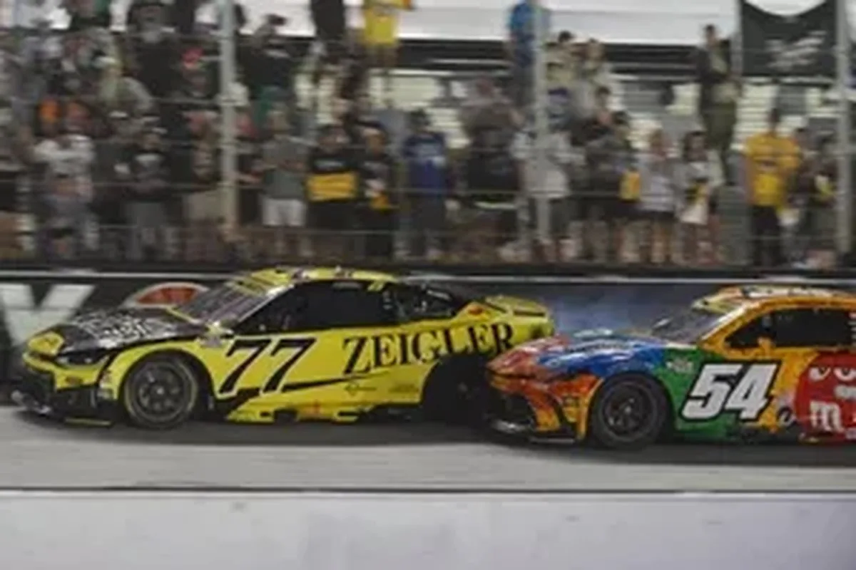 CARSON HOCEVAR PUNCHES RYAN BLANEY AFTER LATE BRISTOL NASCAR CLASH