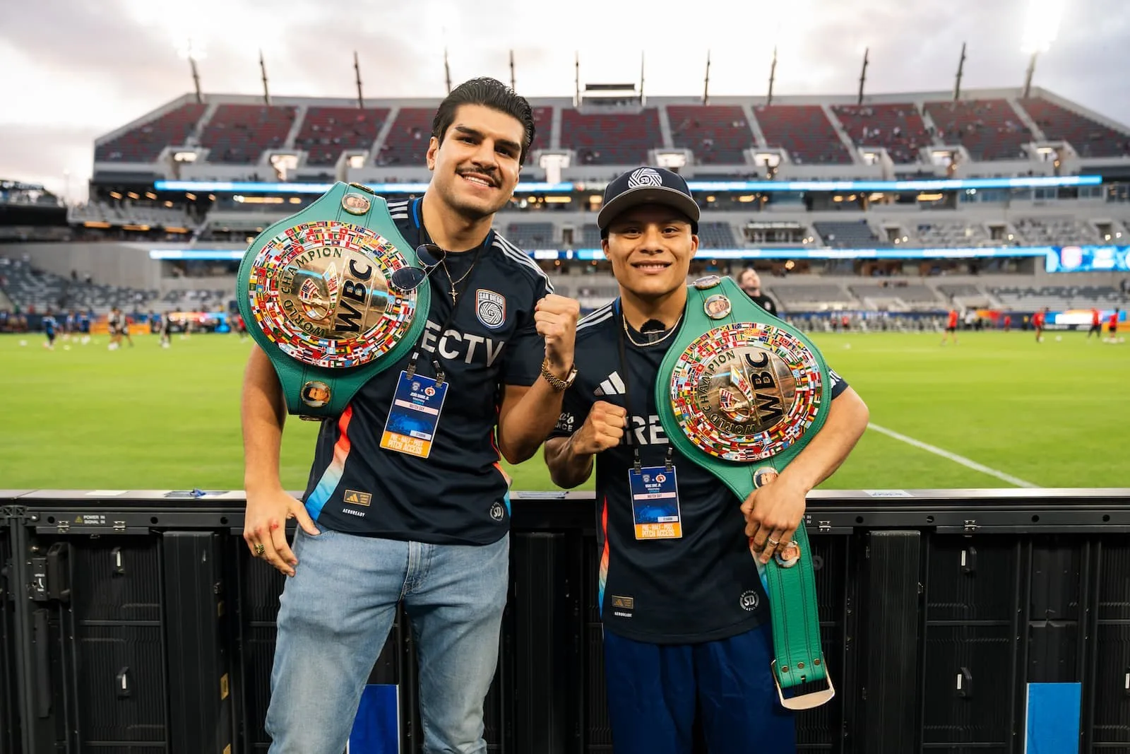 Jesus Ramos and Isaac Cruz at Snapdragon Stadium Jesus Ramos and Isaac Cruz at Snapdragon Stadium in San Diego