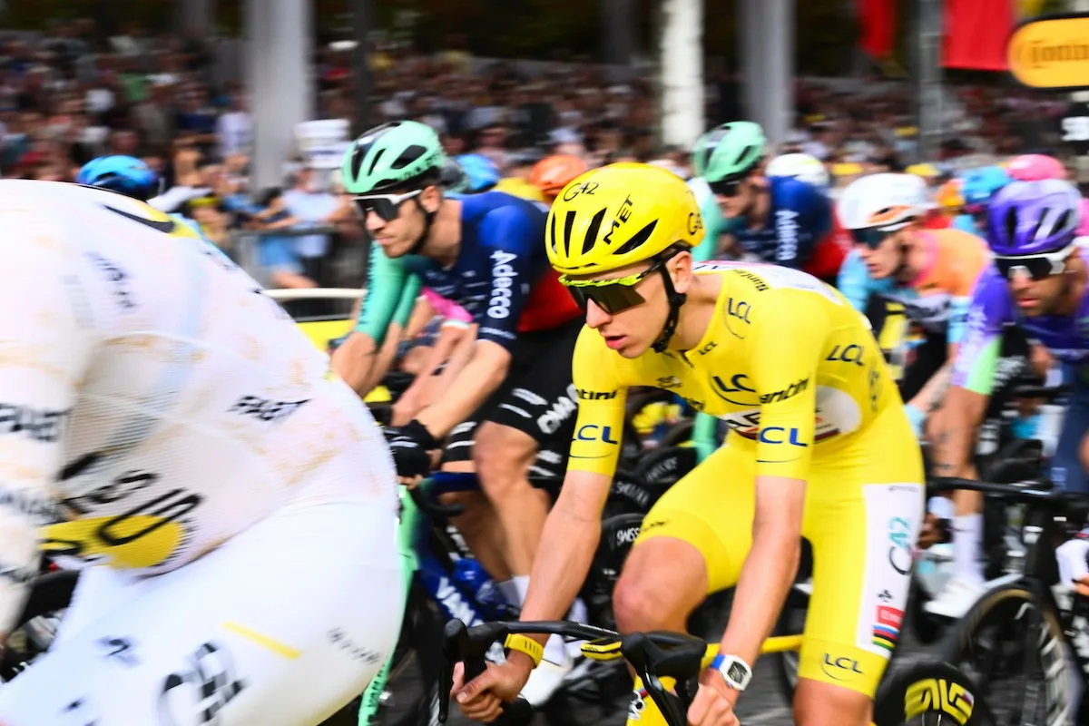Tadej Pogačar during the 2025 Tour de France