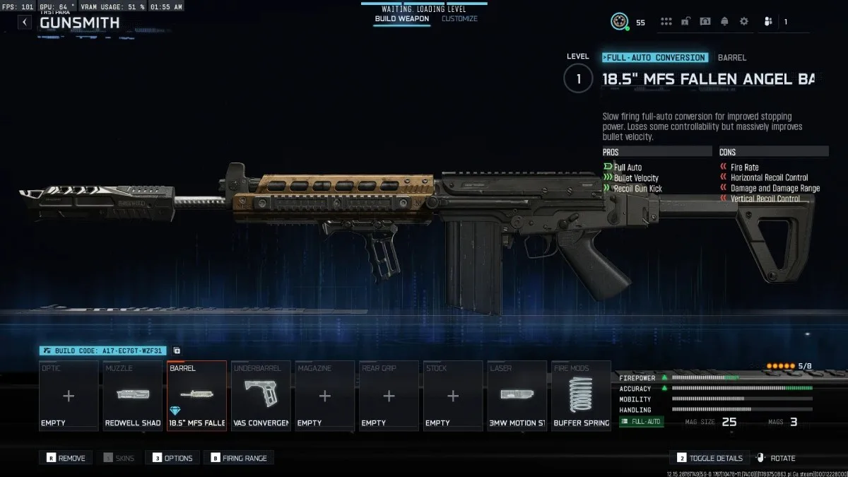 a TR51 Para Black Ops 7 build