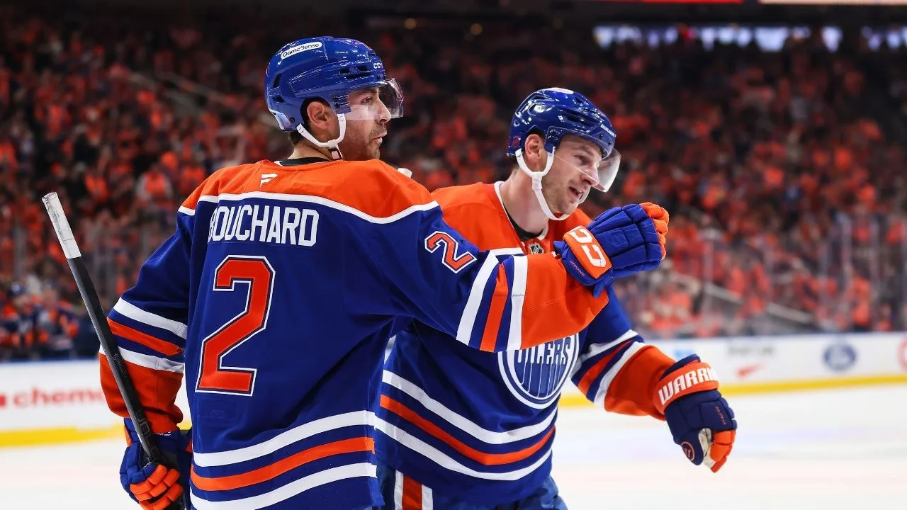 Oilers' Bouchard pots first hat trick by a defenceman in season opener since 1980