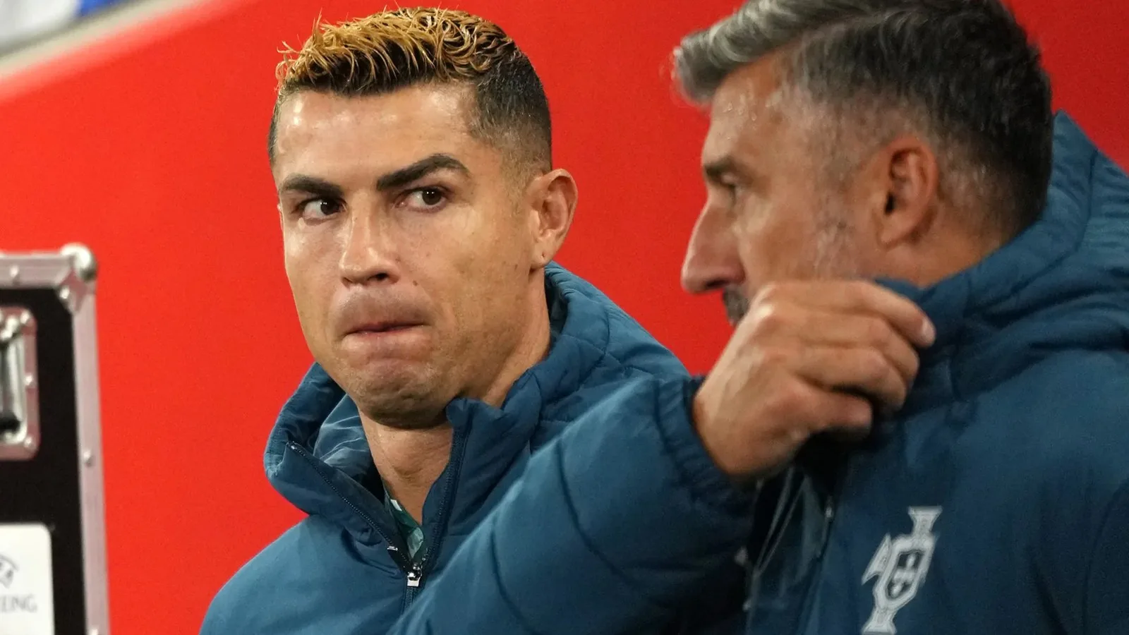 ronaldo portugal bench