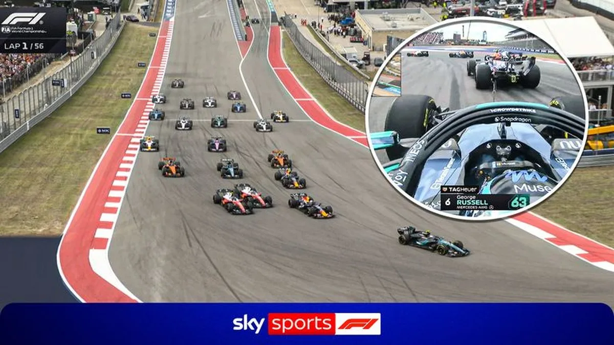 George Russell: Mercedes pilotu, Antonelli'nin neredeyse bir dakika önüne geçemediği ABD Grand Prix'