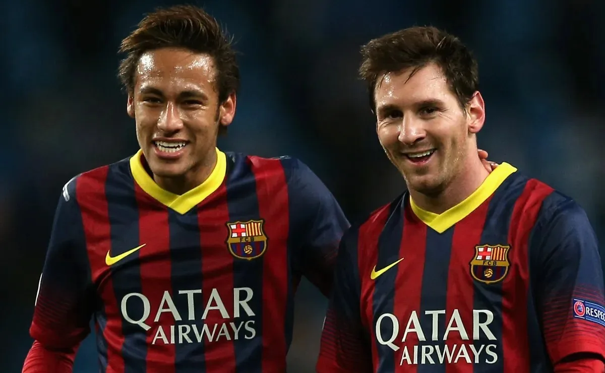 Neymar and Lionel Messi during their time at Barcelona.