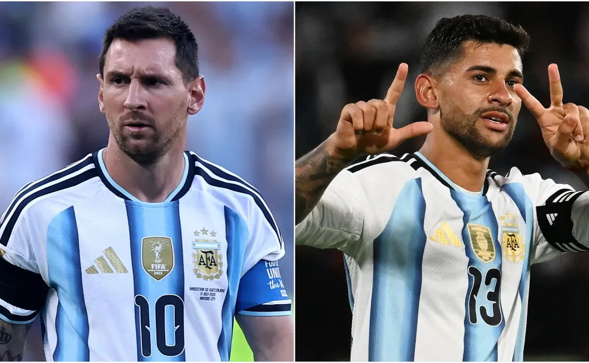 Lionel Messi and Cristian Romero.