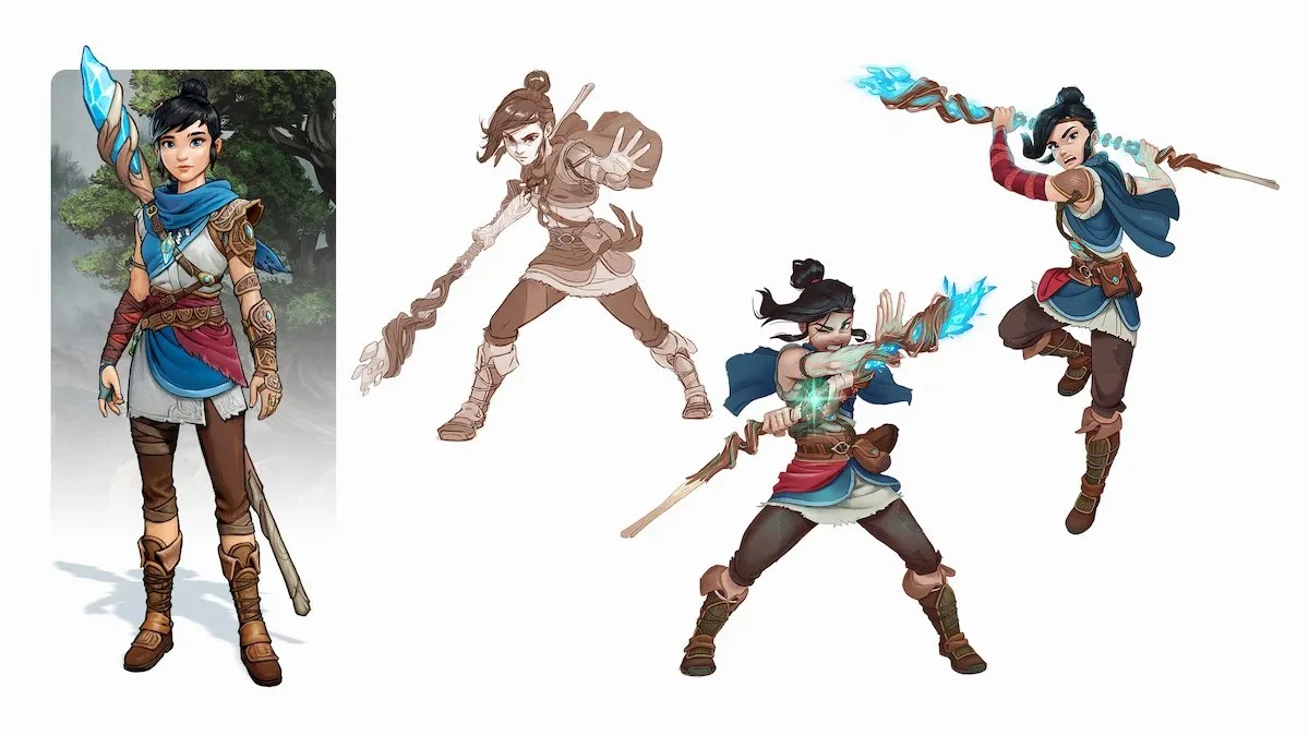 Picture showing Kena: Scars of Kosmora main character concept.