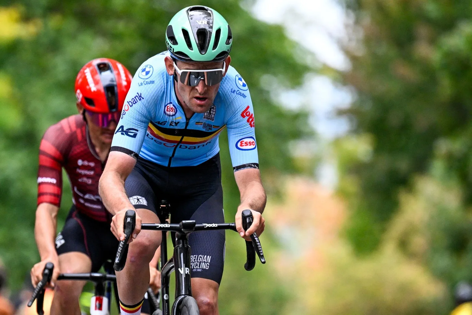 Tiesj Benoot and Quinten Hermans were questioned by border officials after accidentally heading for the USA during a pre-Worlds training ride