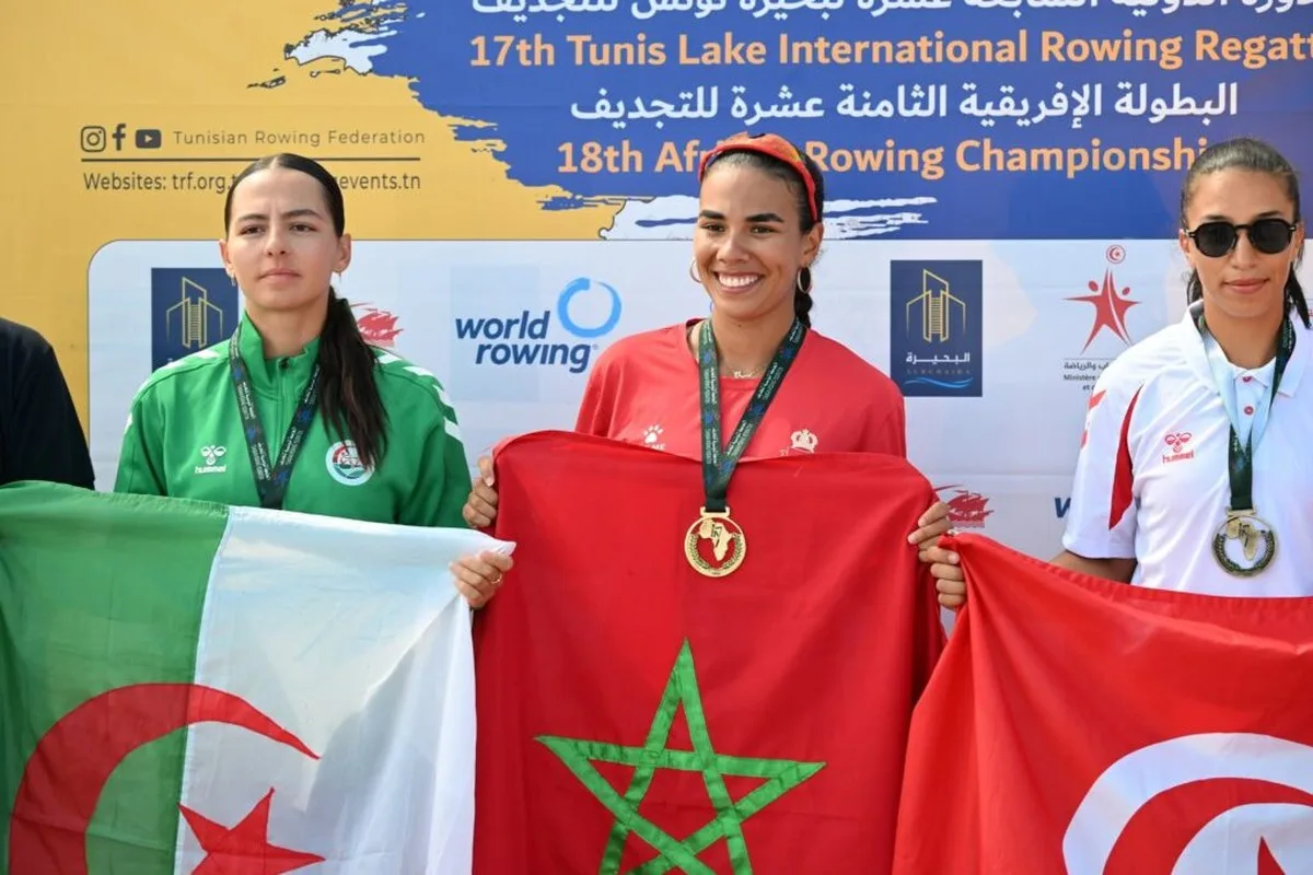 TUNISIA TOPS MEDAL TABLE AT AFRICAN ROWING CHAMPIONSHIPS ON LAKE TUNIS