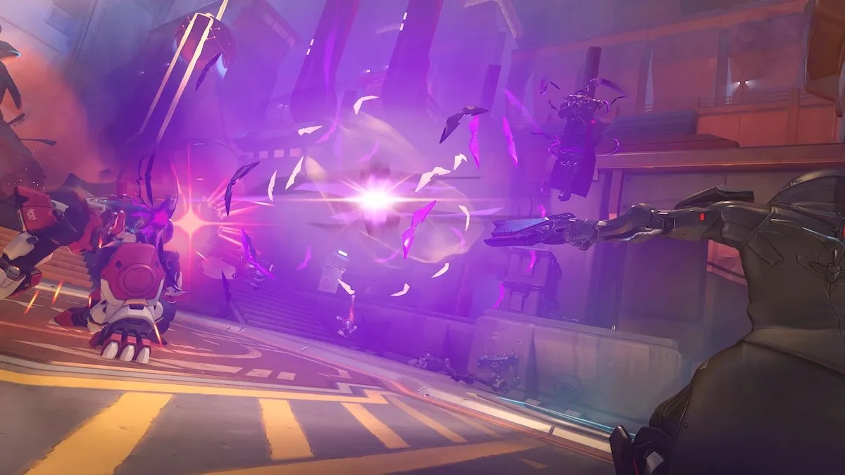 Doctrine casting Deliverance Ultimate in Overwatch