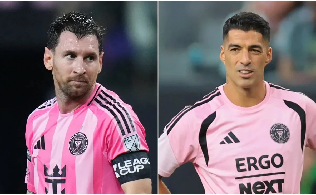 Lionel Messi and Luis Suarez of Inter Miami.