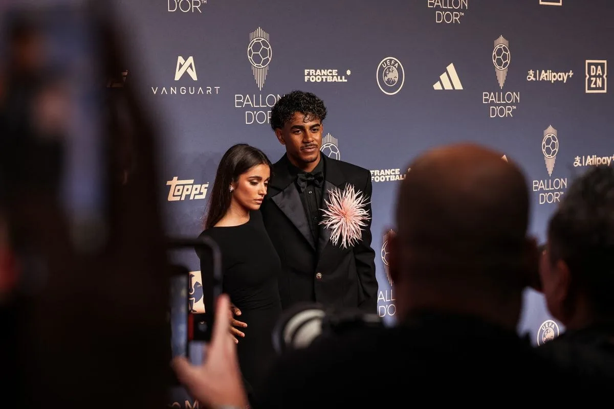 Lamine Yamal at the Ballon d'Or 2026 ceremony